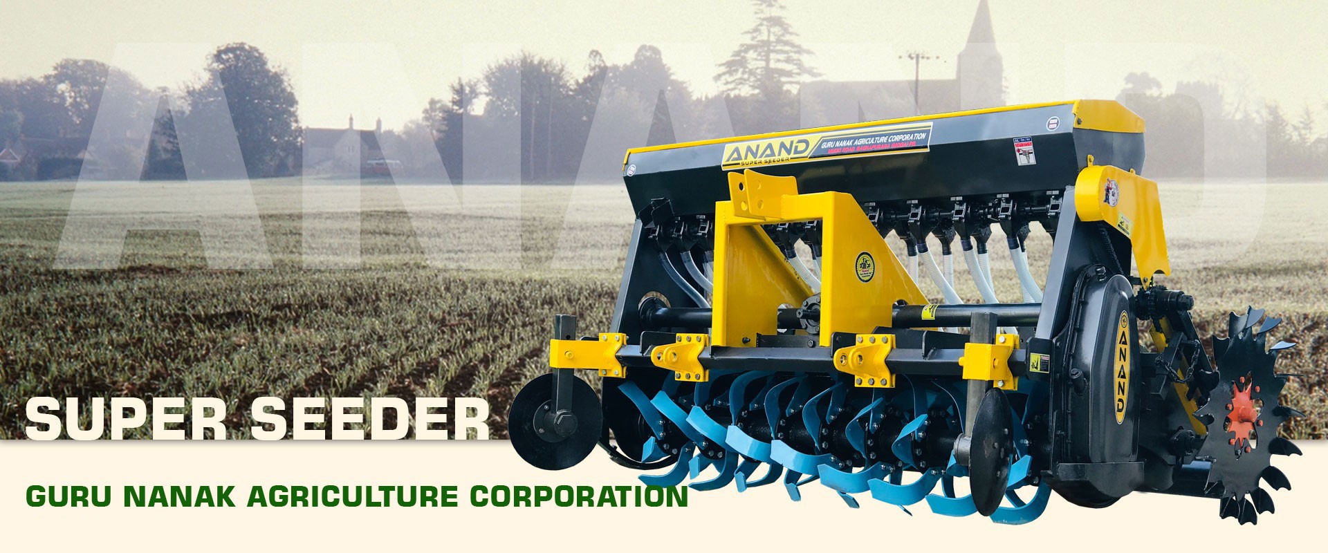 Super Seeder Manufacturer and Supplier in Punjab India - Guru Nanak Agriculture Corporation